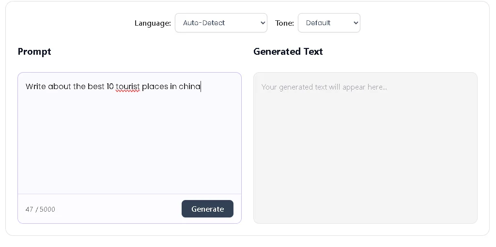 ai text generator