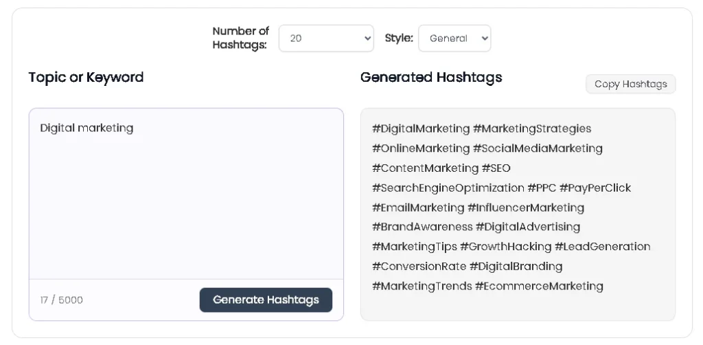 Hashtag Generator